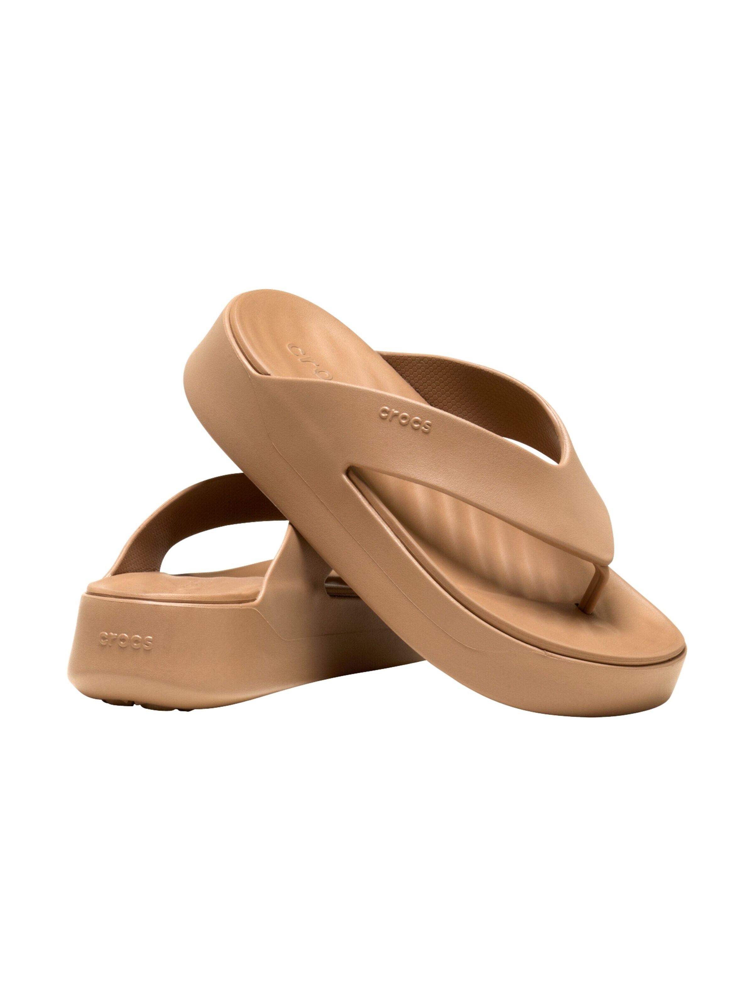 Crocs Sandały 'Getaway Platform Flip – Sandalen zum Hineinschlüpfen' w kolorze brązowy