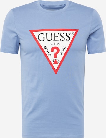 GUESS Majica | modra barva: sprednja stran