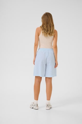 Wide Leg Pantalon 'Sara' Kaffe en bleu