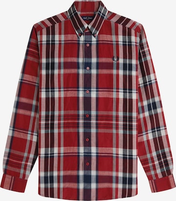 Fred Perry Hemd in Rot: Vorderseite