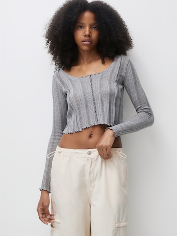 Pull&Bear Sweater in Grey: front