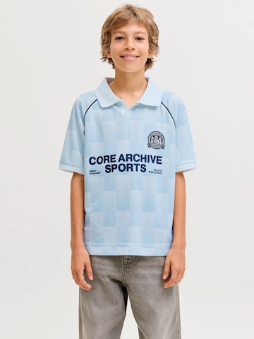 Jack & Jones Junior - Camiseta 'JCOBREEZE FOOTBALL' en azul: frente