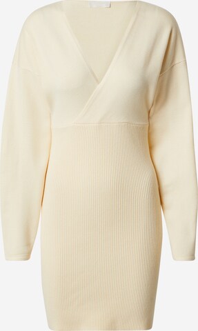 Robes en maille 'Thalke' LeGer by Lena Gercke en beige : devant