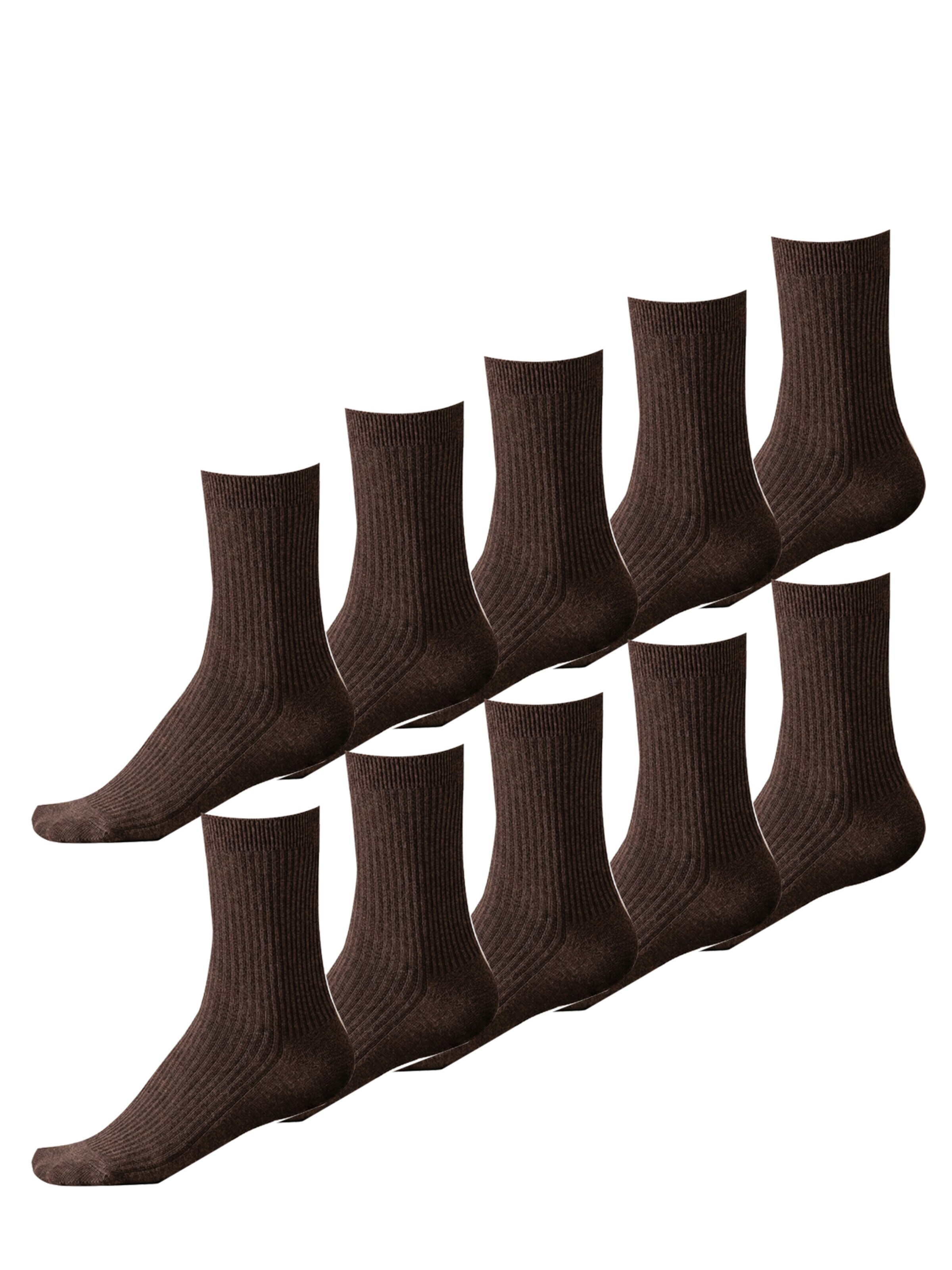 Millo Socken 'Cosy Steps 10'‌‌‌‌‌‌‌‌‌ in Braun: Vorderseite
