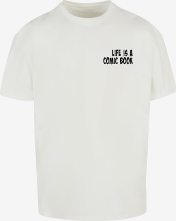 T-Shirt 'Book Comic' Merchcode en blanc : devant