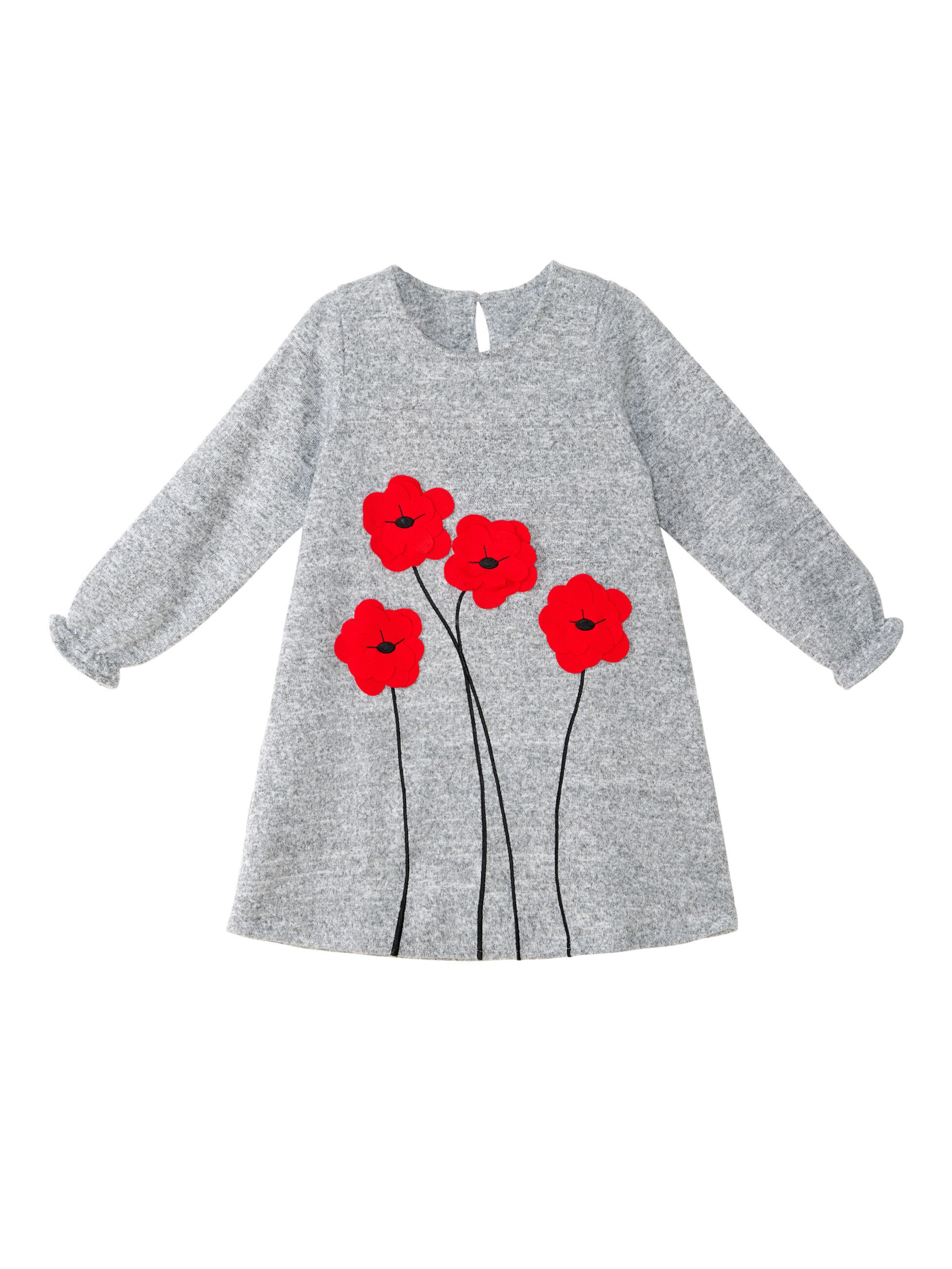 Robe 'Poppy' Denokids en gris : devant