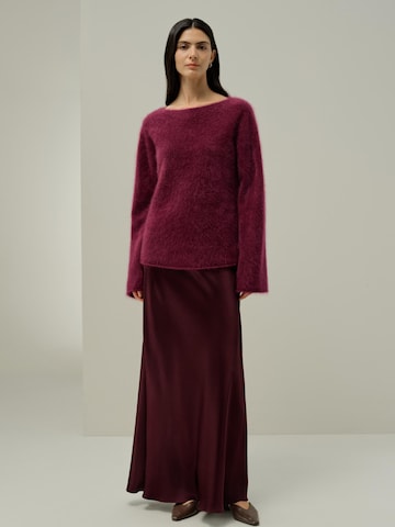 Lilysilk Pullover 'Bootneck-Pullover aus gebürstetem Kaschmir'‌‌‌‌‌‌ in Rot