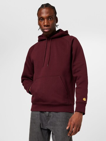 Carhartt WIP Sweatshirt 'Chase' i röd: framsida