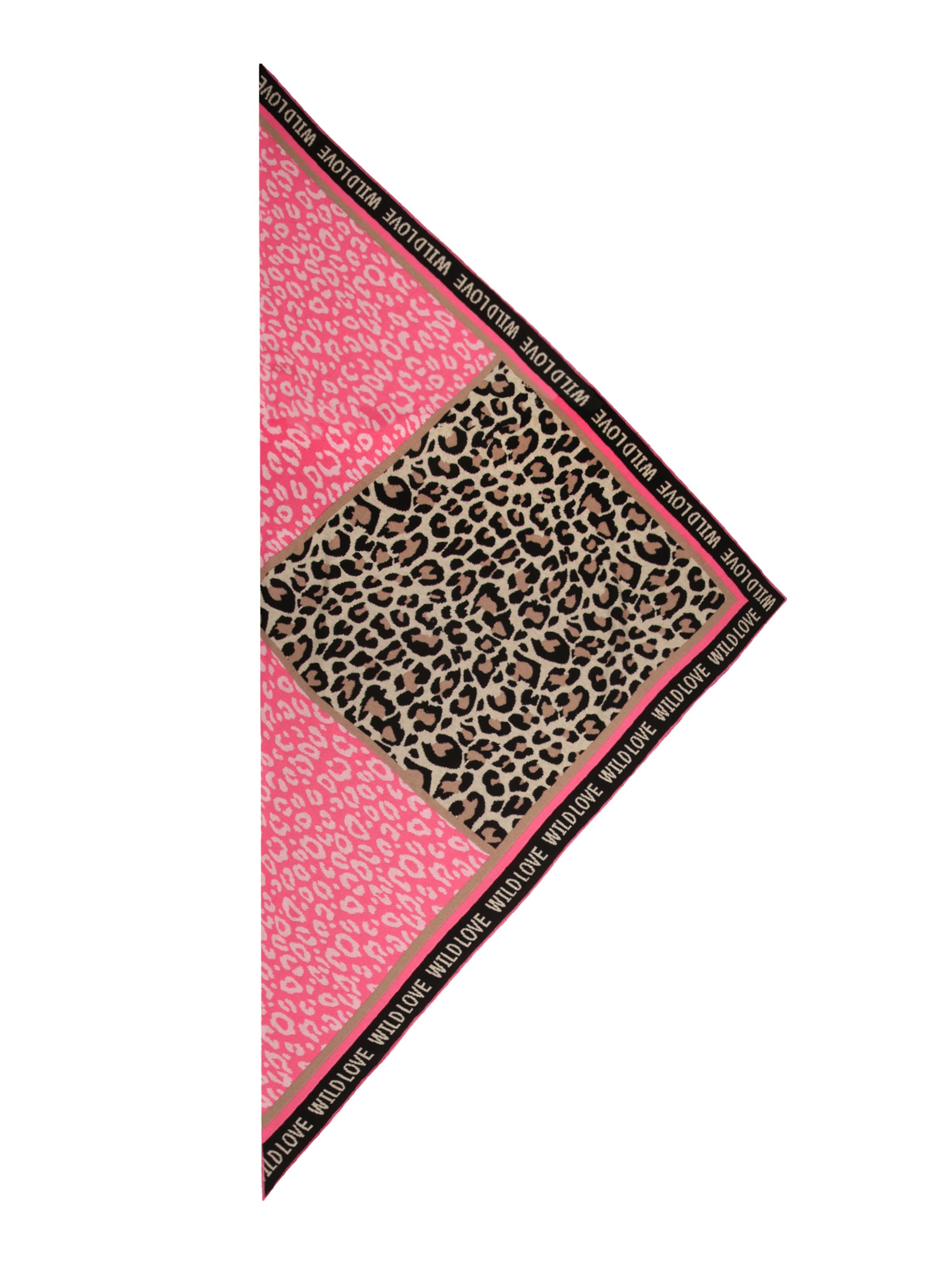 Zwillingsherz Sjal 'Wild Love' i pink