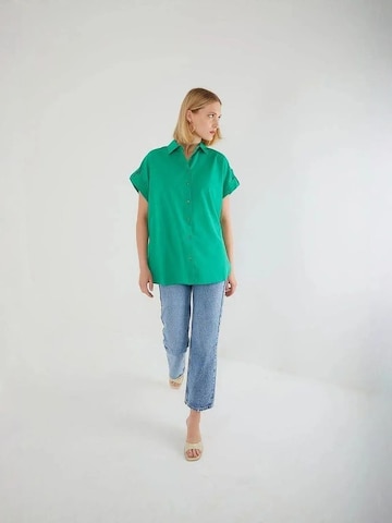 MixRay - Camisa oversized em verde