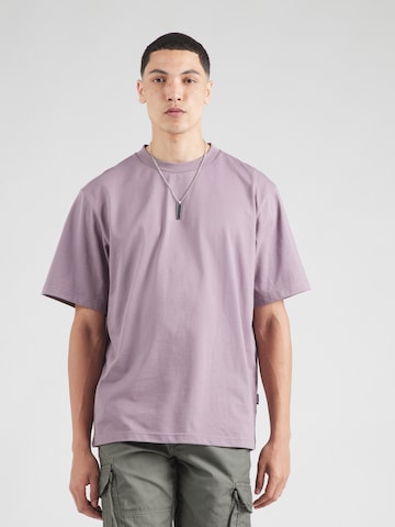 T-Shirt 'Lex' Vintage Industries en violet : devant