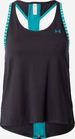 UNDER ARMOUR - Top deportivo en negro: frente