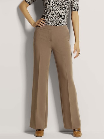 Loosefit Pantalon à plis MADELEINE en marron : devant