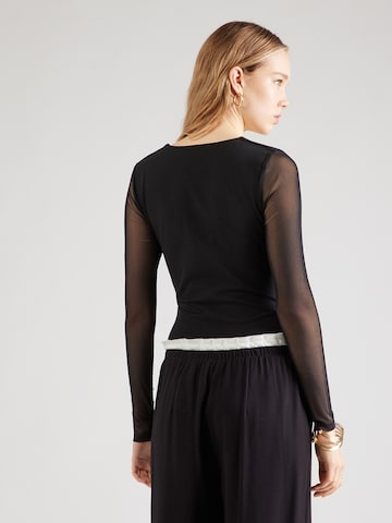 ABOUT YOU Блуза боди 'Cassidy' в черно