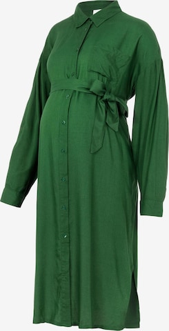 MAMALICIOUS Shirt Dress 'MERCY' in Green: front