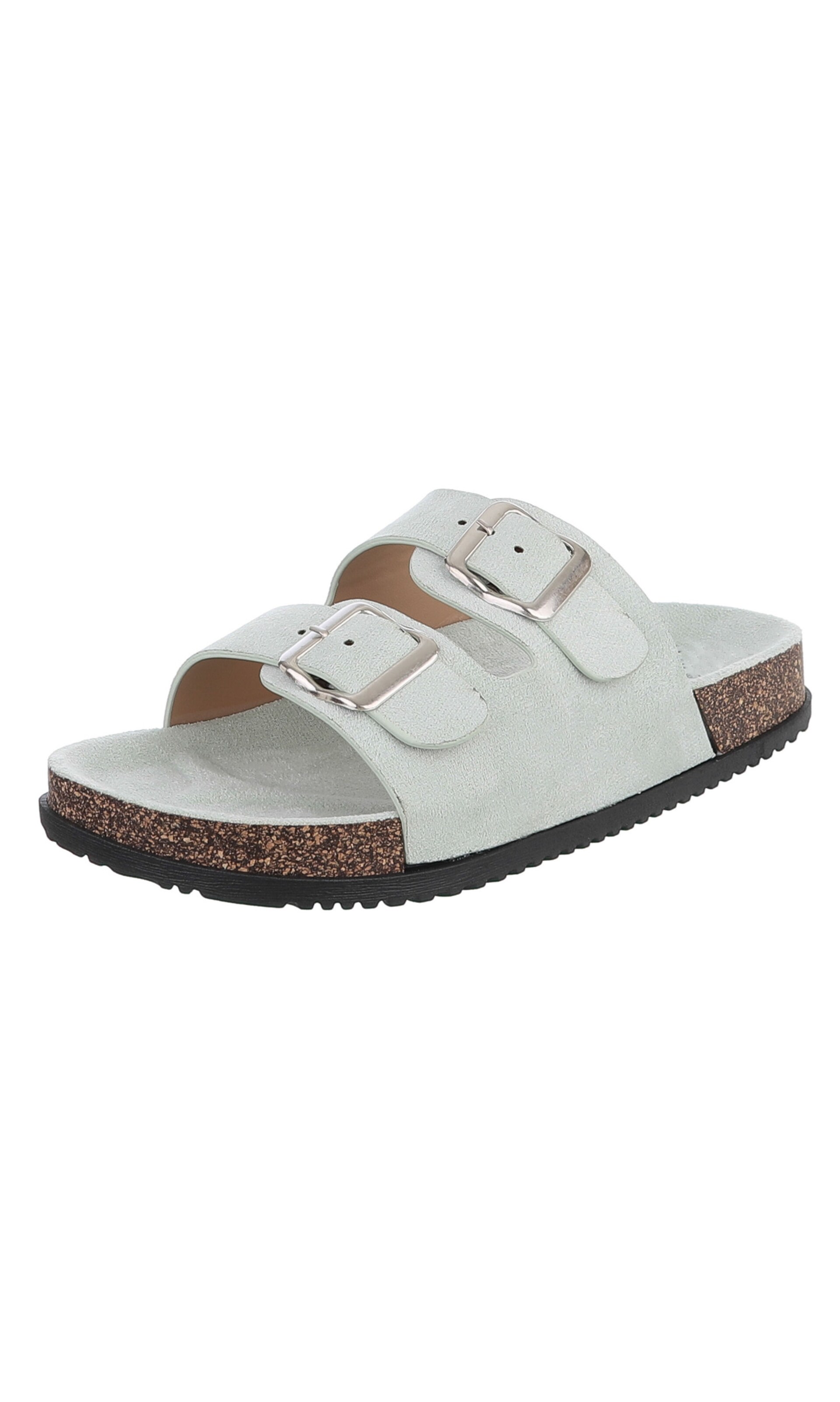 Ital-Design Mules in Green: front