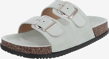Ital-Design Mules in Green: front