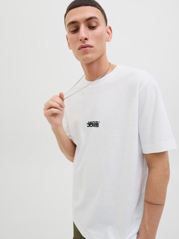 JACK & JONES Тениска 'JCOSago' в бяло