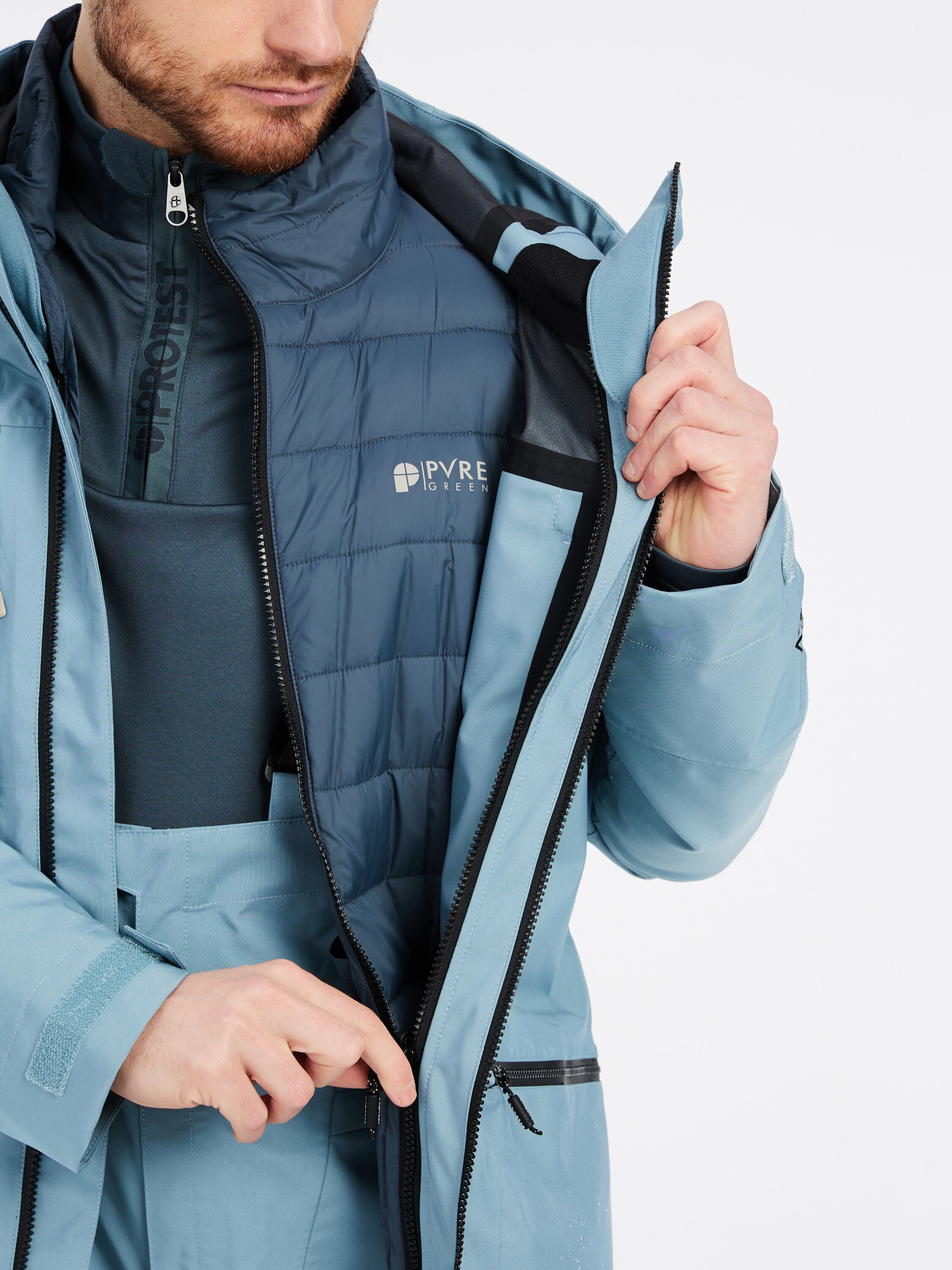 PROTEST Sportjacke 'PRTDUTY'‌‌‌‌‌ in Blau