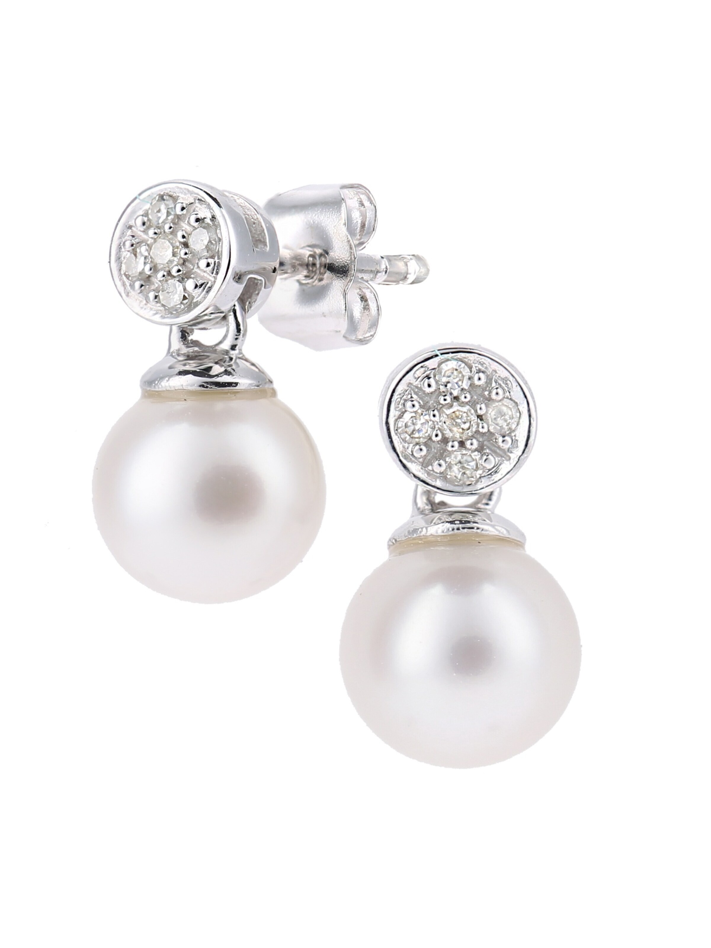 DIAMANT LETERNEL Boucles d'oreilles en One Size en argent, Vue avec produit
