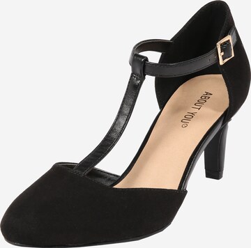 ABOUT YOU Pumps 'Jasmine' in Zwart: voorkant