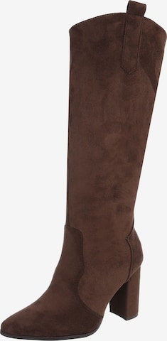 Ital-Design Boots in Brown: front