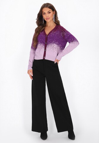 faina - Casaco de malha em roxo