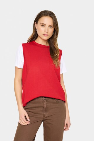 SAINT TROPEZ Sweater 'MilaSZ' in Red: front
