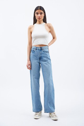 Dr. Denim Wide Leg Jeans 'Echo' in Blau