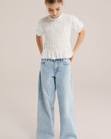 WE Fashion Pluus, värv valge