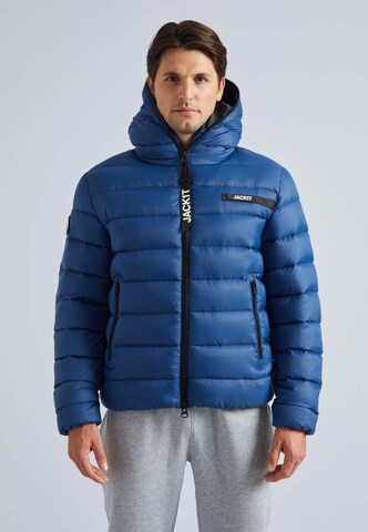 JACK1T Winter jacket ' R3D ' in Blue: front
