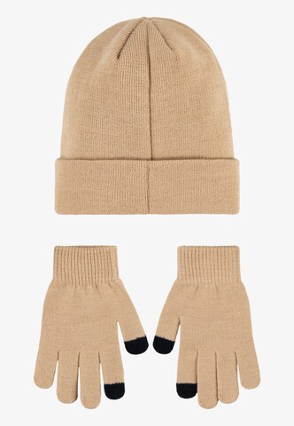 Jordan Set: Mütze und Handschuhe 'ESSENTIALS' in Beige