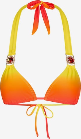 Triangolo Top per bikini 'Club Tropicana' di Moda Minx in giallo: frontale