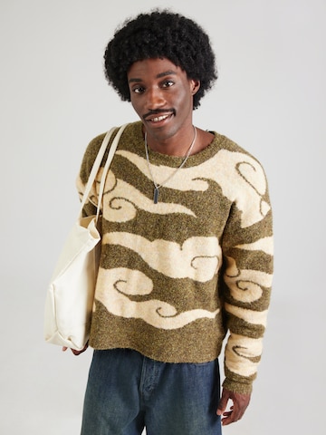 Pullover di Woodbird in verde: frontale