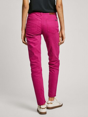 Coupe slim Pantalon 'Thelma' Pepe Jeans en rose