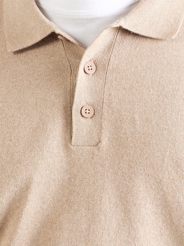 Pull-over 'JREBCALLUM' JJ Rebel en beige