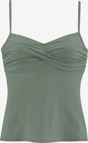 s.Oliver Bralette Tankini Top in Green: front