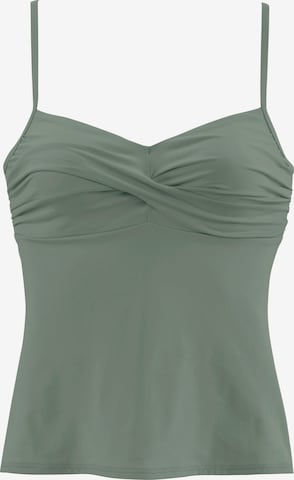 Tankini top de la s.Oliver pe verde: față