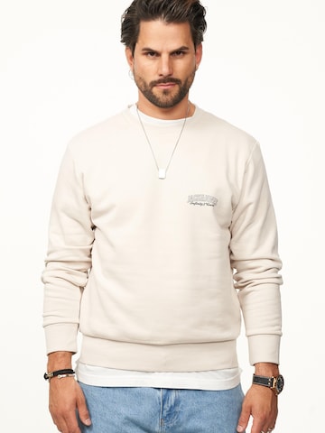 JACK JONES Sweatshirt 'JJINFINITY'‌‌‌‌ in Beige