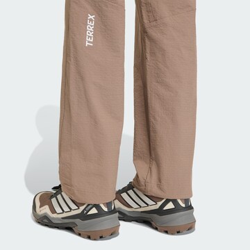 ADIDAS TERREX Regular Outdoor trousers 'Xperior Clima365' in Brown