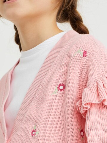 WE Fashion Плетена жилетка в розово