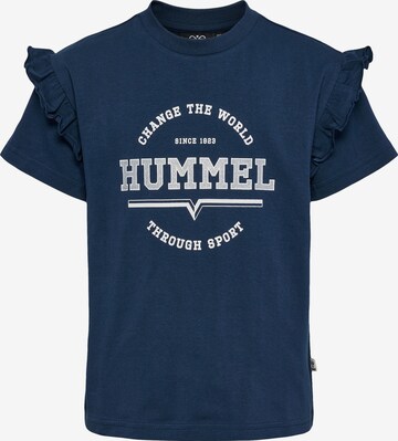 T-Shirt 'Violet' Hummel en bleu : devant