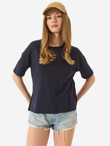 T-shirt Bianco Lucci en bleu : devant