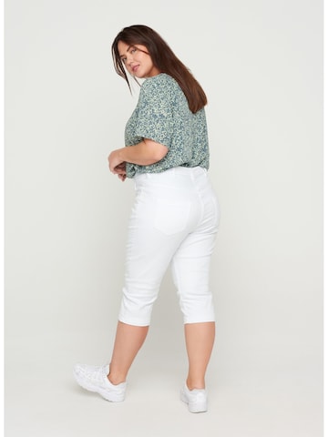 Zizzi Regular Jeans 'Emily' in White