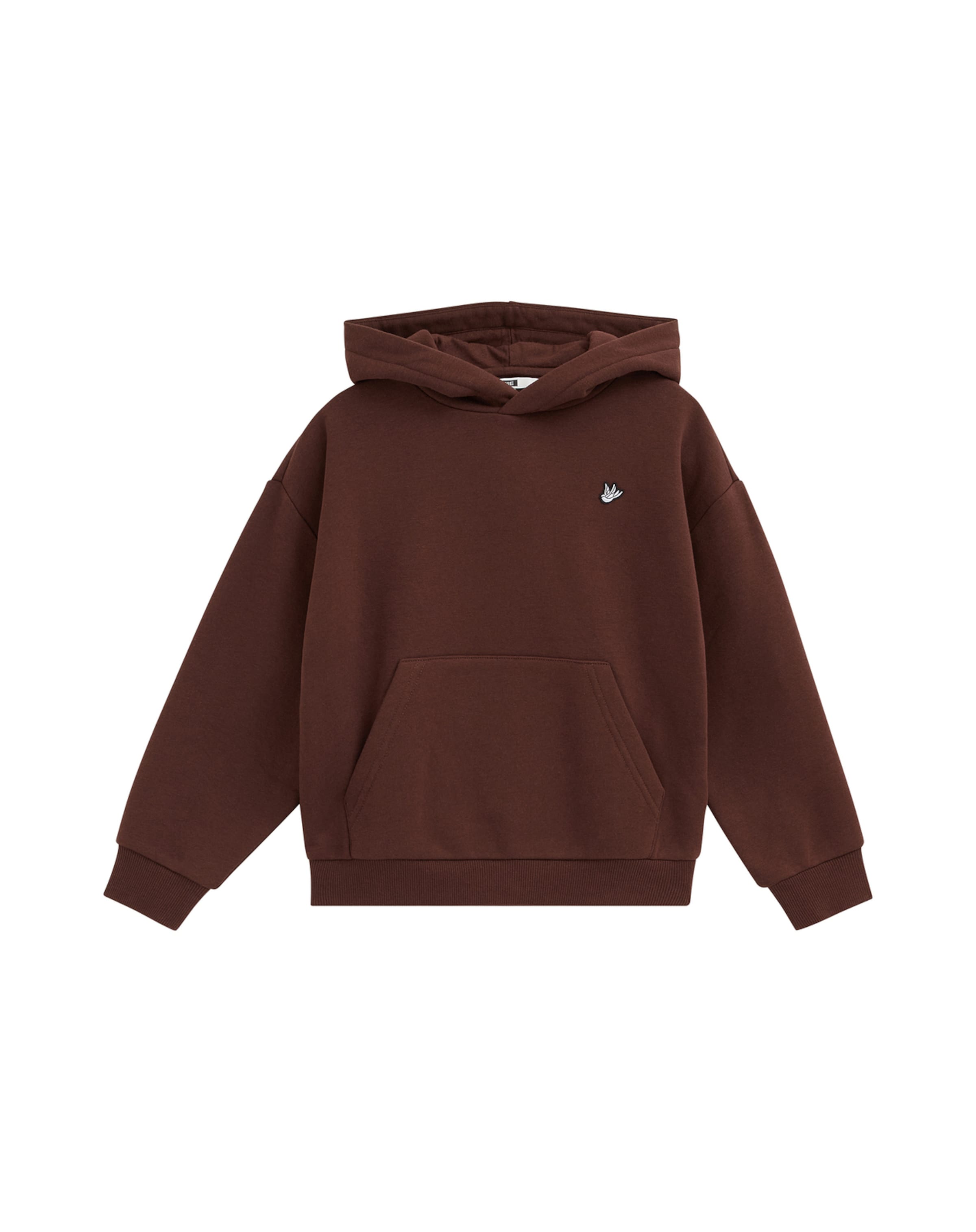 WE FashionSweater majica - smeđa boja: prednji dio