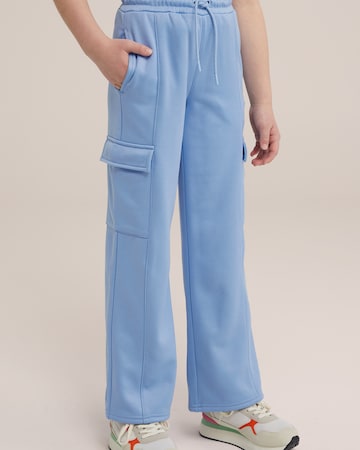 WE Fashion regular Παντελόνι σε μπλε: μπροστά