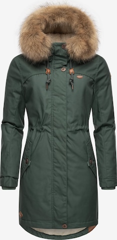 Ragwear - Parka de inverno 'Tawny' em verde: frente