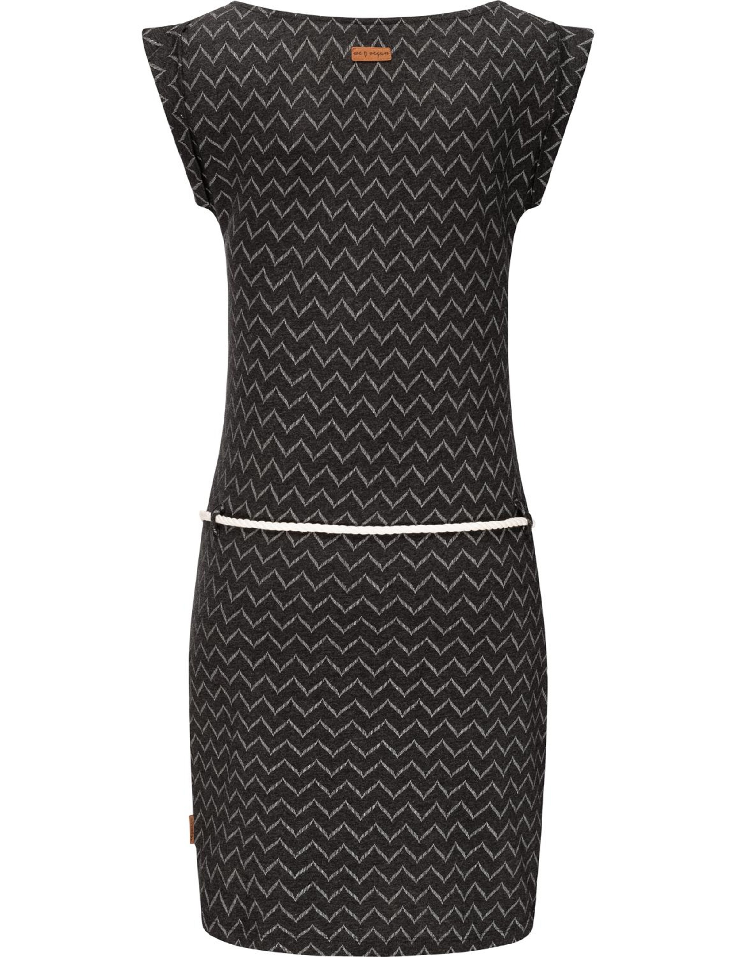 Ragwear Kleid 'Tag Zig Zag' in Schwarz