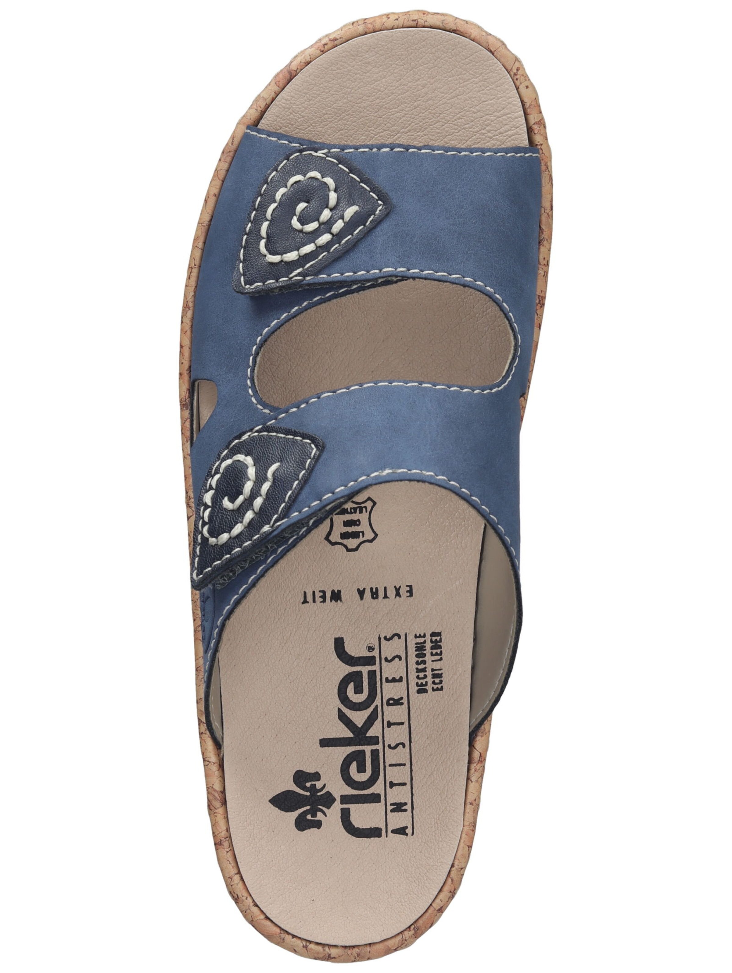 Frauen Sandalen RIEKER Pantolette in Marine - XC80610 Frauen Sandalen RIEKER Pantolette in Marine - XC80610
