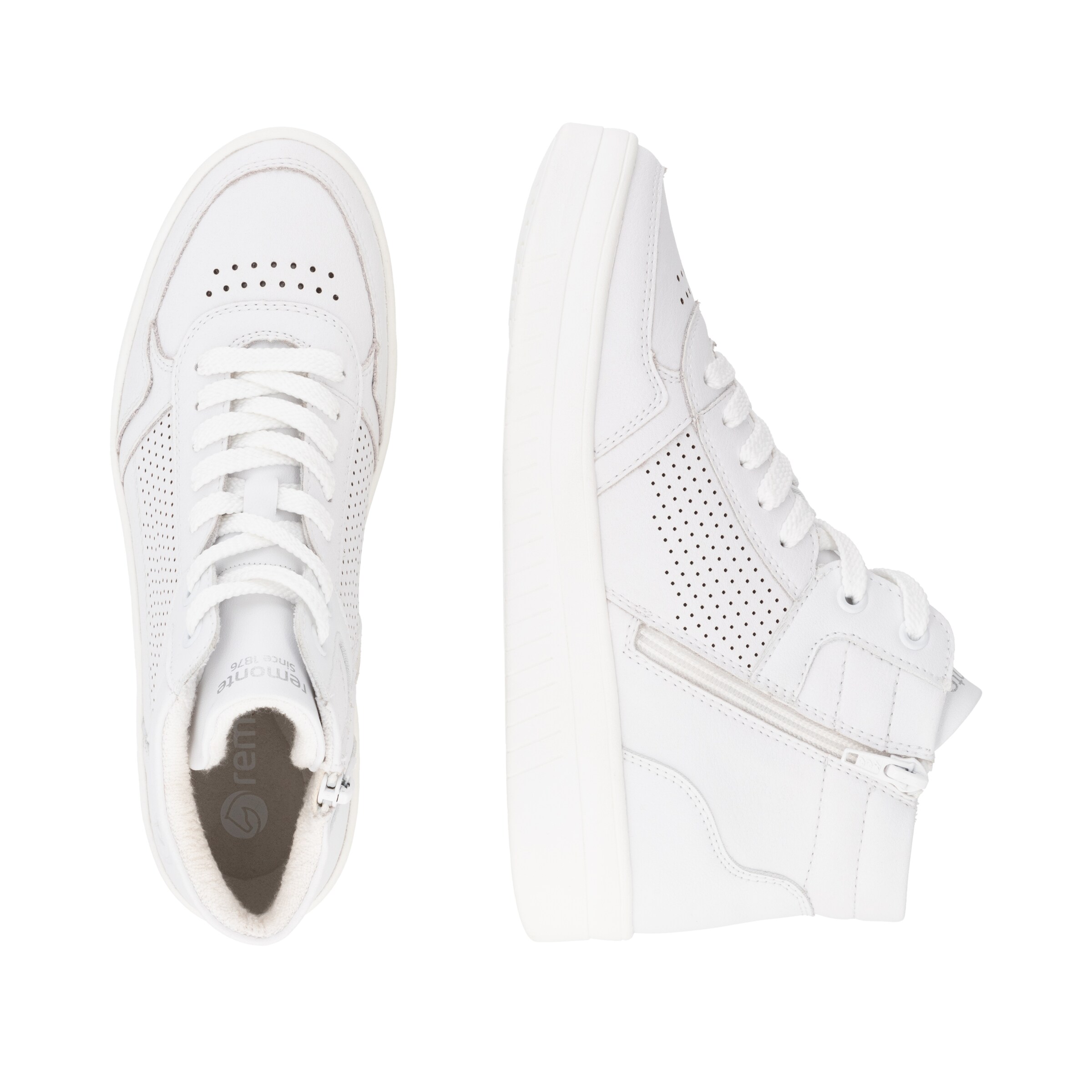 Sneaker alta di REMONTE in bianco